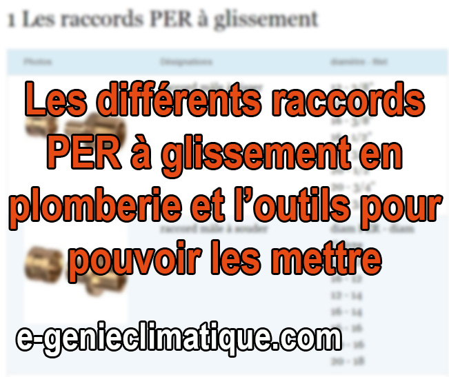 Raccord PER à glissement - Union réduite - Diamètre 16/12 mm